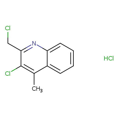 ClCc1nc2ccccc2c(c1Cl)C.Cl