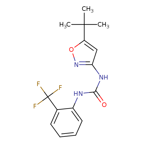 O=C(Nc1ccccc1C(F)(F)F)Nc1noc(c1)C(C)(C)C