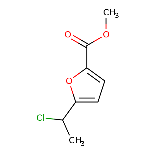 COC(=O)c1ccc(o1)C(Cl)C