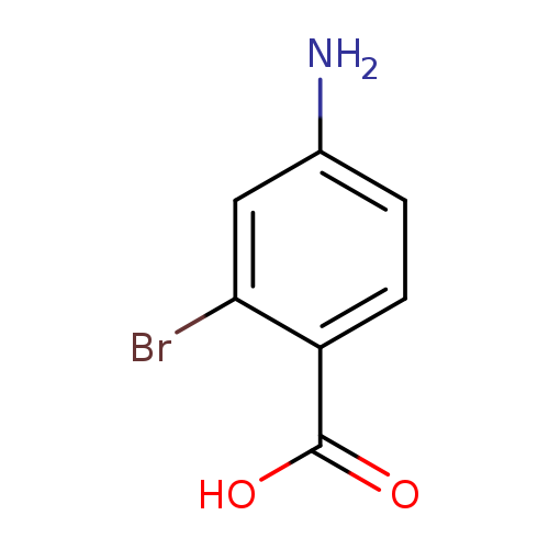 Nc1ccc(c(c1)Br)C(=O)O