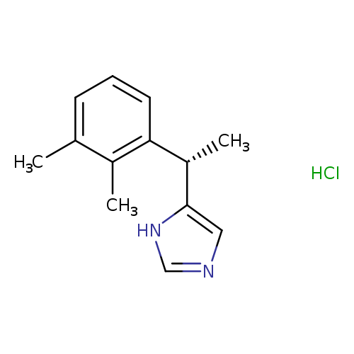 Cc1cccc(c1C)[C@@H](c1cnc[nH]1)C.Cl