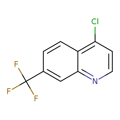 Clc1ccnc2c1ccc(c2)C(F)(F)F