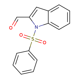 O=Cc1cc2c(n1S(=O)(=O)c1ccccc1)cccc2