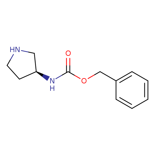 O=C(N[C@@H]1CNCC1)OCc1ccccc1