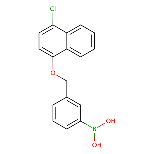 OB(c1cccc(c1)COc1ccc(c2c1cccc2)Cl)O