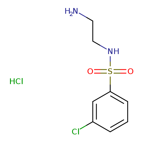 NCCNS(=O)(=O)c1cccc(c1)Cl.Cl