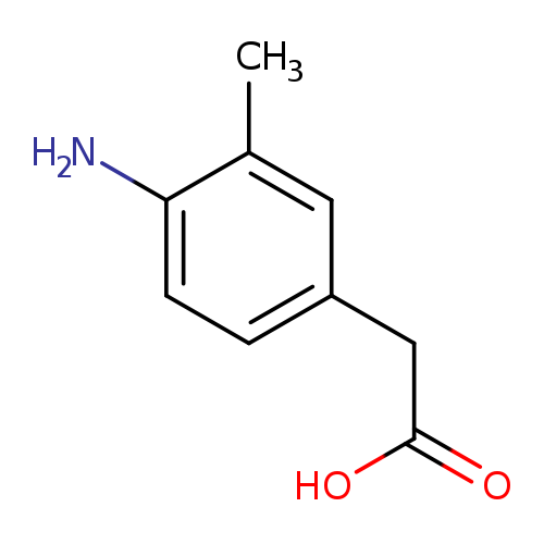 OC(=O)Cc1ccc(c(c1)C)N