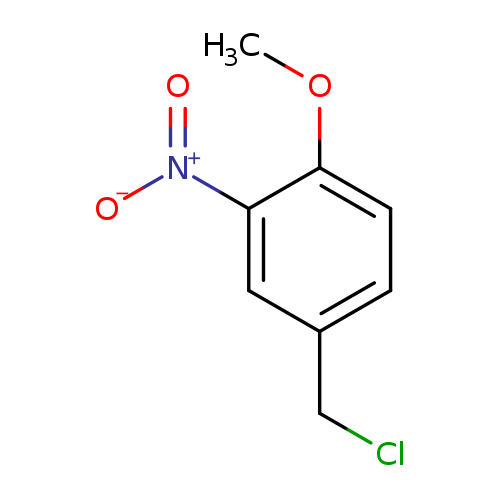 COc1ccc(cc1[N+](=O)[O-])CCl