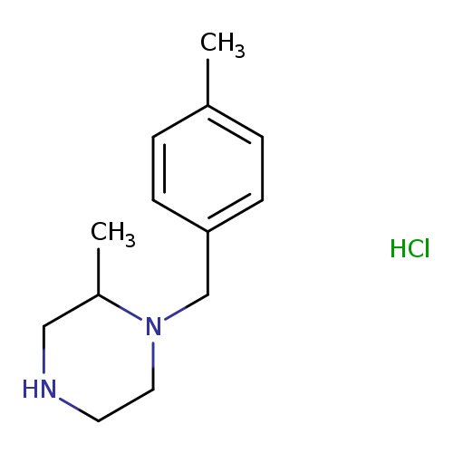 Cc1ccc(cc1)CN1CCNCC1C.Cl