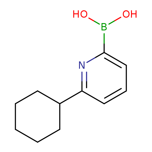 OB(c1cccc(n1)C1CCCCC1)O