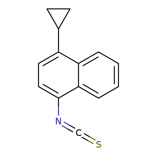 S=C=Nc1ccc(c2c1cccc2)C1CC1