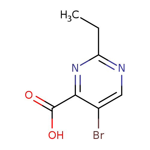 CCc1ncc(c(n1)C(=O)O)Br
