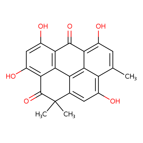 Oc1cc(O)c2c3c1C(=O)C(c1c3c3c(C2=O)c(O)cc(c3c(c1)O)C)(C)C