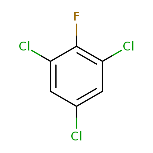 Clc1cc(Cl)c(c(c1)Cl)F