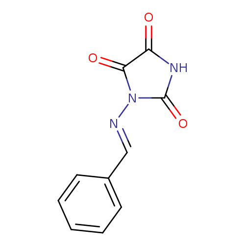 O=C1NC(=O)C(=O)N1/N=C/c1ccccc1