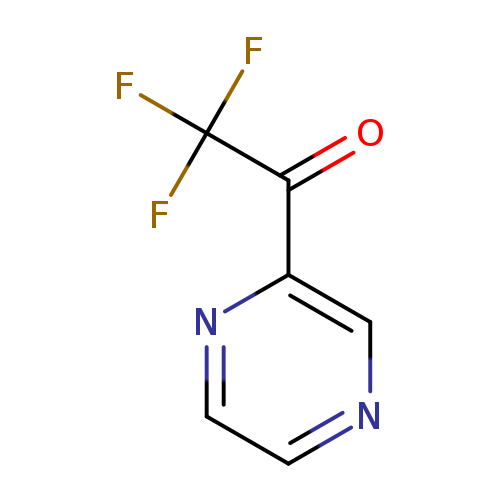 O=C(C(F)(F)F)c1nccnc1