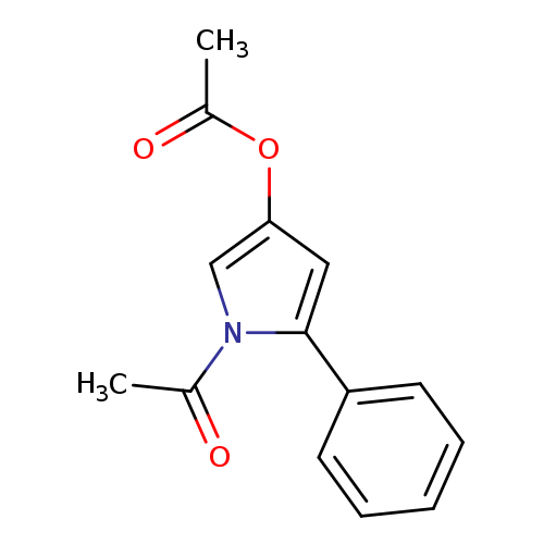 CC(=O)Oc1cn(c(c1)c1ccccc1)C(=O)C