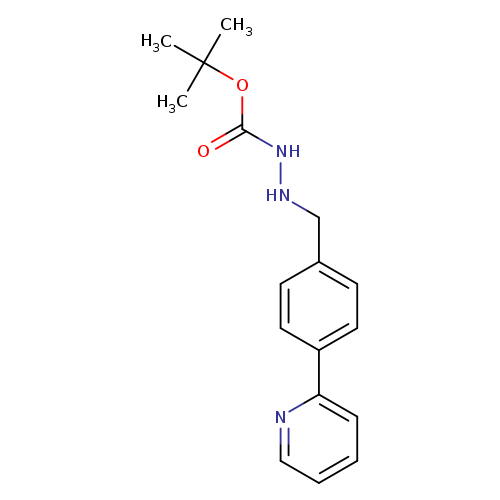O=C(OC(C)(C)C)NNCc1ccc(cc1)c1ccccn1