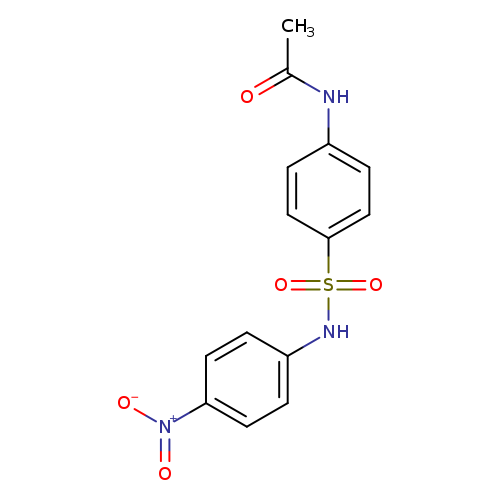 CC(=O)Nc1ccc(cc1)S(=O)(=O)Nc1ccc(cc1)[N+](=O)[O-]