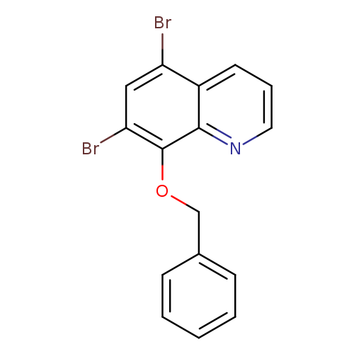Brc1cc(Br)c2c(c1OCc1ccccc1)nccc2