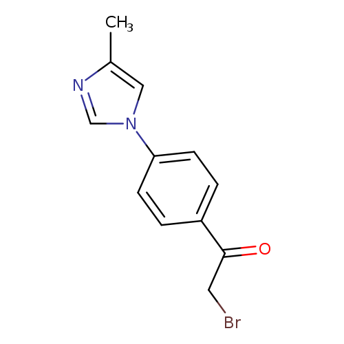 BrCC(=O)c1ccc(cc1)n1cnc(c1)C