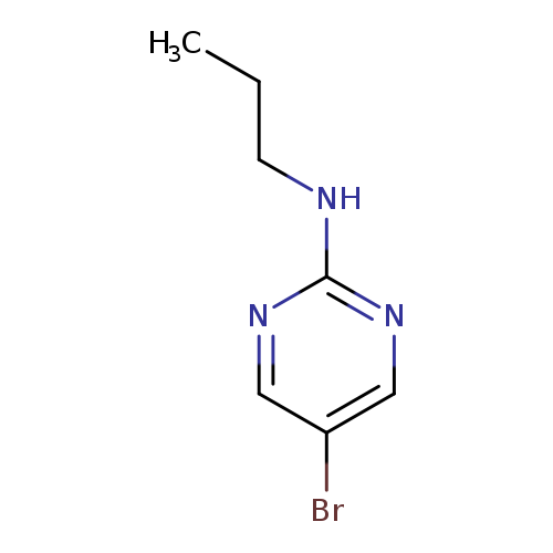 CCCNc1ncc(cn1)Br