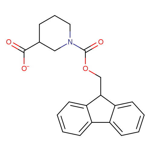 [O-]C(=O)C1CCCN(C1)C(=O)OCC1c2ccccc2c2c1cccc2