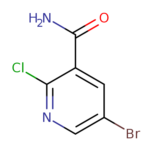 Brc1cnc(c(c1)C(=O)N)Cl