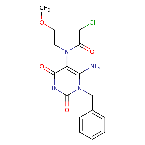 COCCN(c1c(=O)[nH]c(=O)n(c1N)Cc1ccccc1)C(=O)CCl
