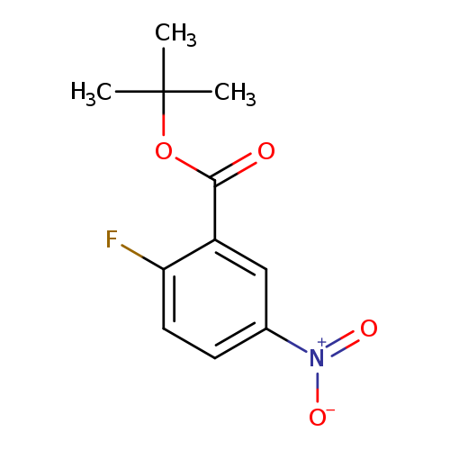 O=C(c1cc(ccc1F)[N+](=O)[O-])OC(C)(C)C