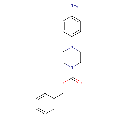 Nc1ccc(cc1)N1CCN(CC1)C(=O)OCc1ccccc1
