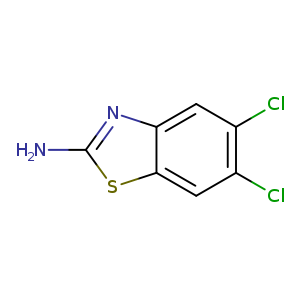 Nc1sc2c(n1)cc(c(c2)Cl)Cl