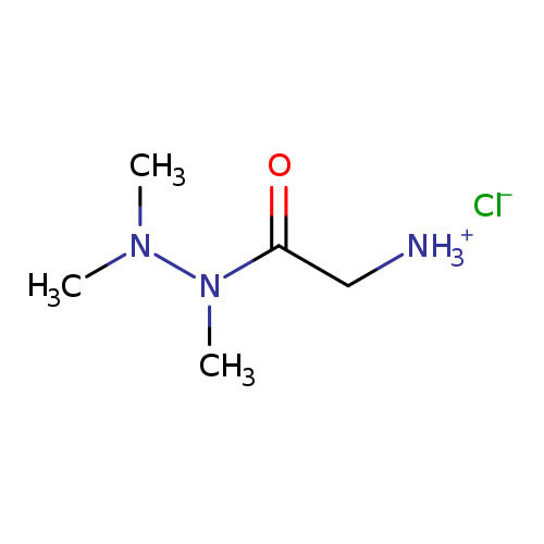 [NH3+]CC(=O)N(N(C)C)C.[Cl-]