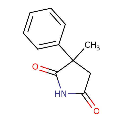 O=C1NC(=O)CC1(C)c1ccccc1