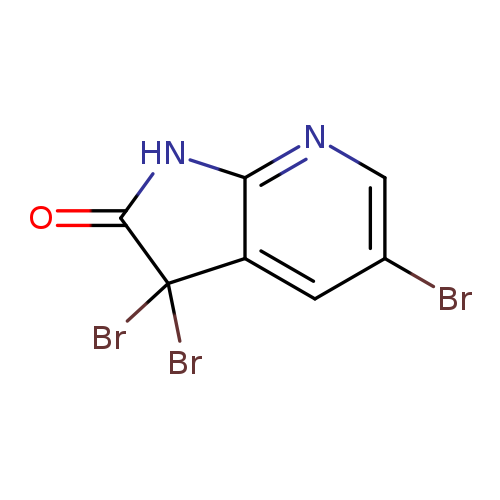 O=C1Nc2c(C1(Br)Br)cc(cn2)Br