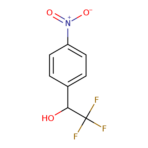 OC(C(F)(F)F)c1ccc(cc1)[N+](=O)[O-]