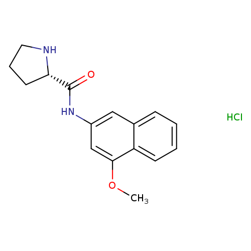 COc1cc(NC(=O)[C@@H]2CCCN2)cc2c1cccc2.Cl