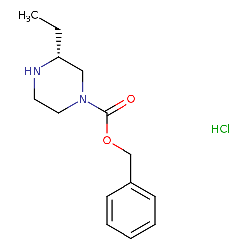 CC[C@H]1NCCN(C1)C(=O)OCc1ccccc1.Cl