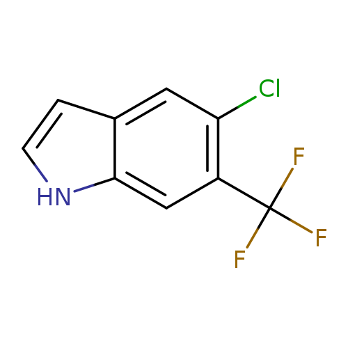 Clc1cc2cc[nH]c2cc1C(F)(F)F