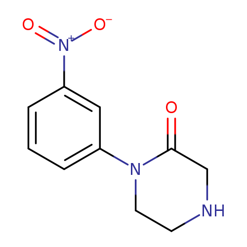 O=C1CNCCN1c1cccc(c1)[N+](=O)[O-]