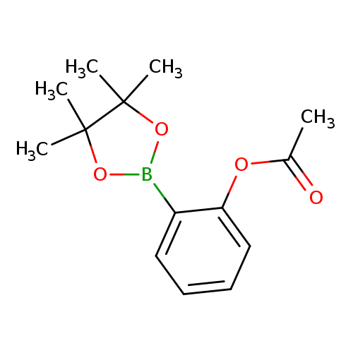 CC(=O)Oc1ccccc1B1OC(C(O1)(C)C)(C)C