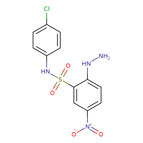 NNc1ccc(cc1S(=O)(=O)Nc1ccc(cc1)Cl)[N+](=O)[O-]