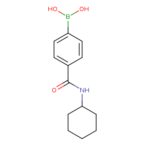 OB(c1ccc(cc1)C(=O)NC1CCCCC1)O