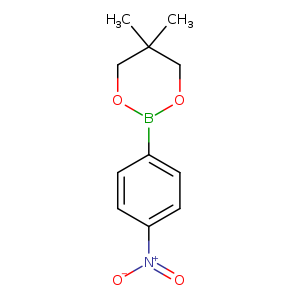 CC1(C)COB(OC1)c1ccc(cc1)[N+](=O)[O-]