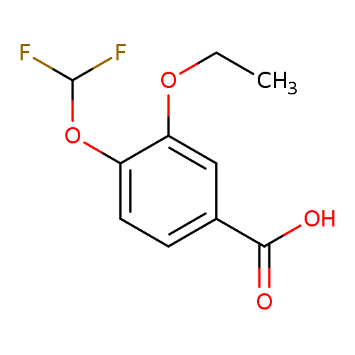 CCOc1cc(ccc1OC(F)F)C(=O)O