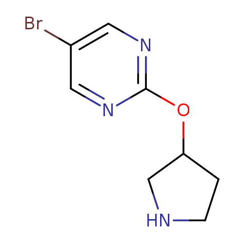 Brc1cnc(nc1)OC1CNCC1