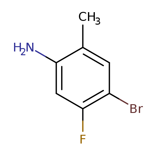 Nc1cc(F)c(cc1C)Br