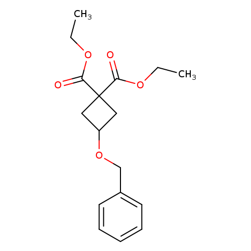 CCOC(=O)C1(CC(C1)OCc1ccccc1)C(=O)OCC