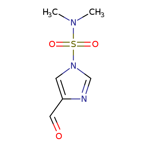 O=Cc1ncn(c1)S(=O)(=O)N(C)C