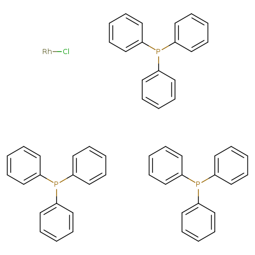 c1ccc(cc1)P(c1ccccc1)c1ccccc1.c1ccc(cc1)P(c1ccccc1)c1ccccc1.c1ccc(cc1)P(c1ccccc1)c1ccccc1.[Rh]Cl